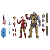 Hasbro Marvel Legends Series 6-inch Scale Action Figure 2-Pack Toy Iron Man Mark 85 vs. Thanos, Infinity Saga character, Premium Design, 2 Figures and 8 Accessories