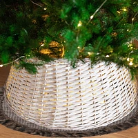 Bordure Et Bouton De Jupe D'Arbre En Tissu À Rayures