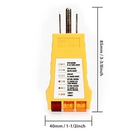 WorkPro 3 Wire Outlet Circuit Receptacle Tester, for Home and DIY Use