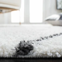 SAFAVIEH August Delroy Solid Plush Shag Area Rug