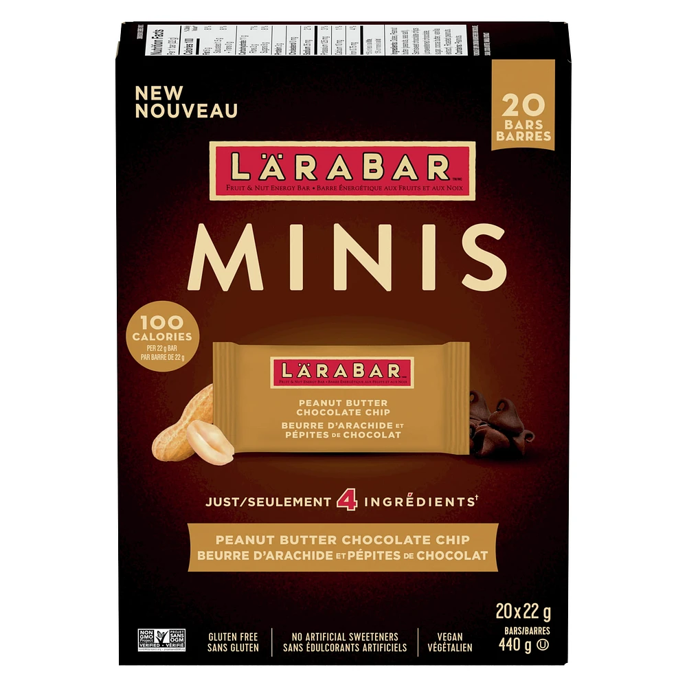 Larabar Gluten Free Minis Peanut Butter Chocolate Chip, 440 g