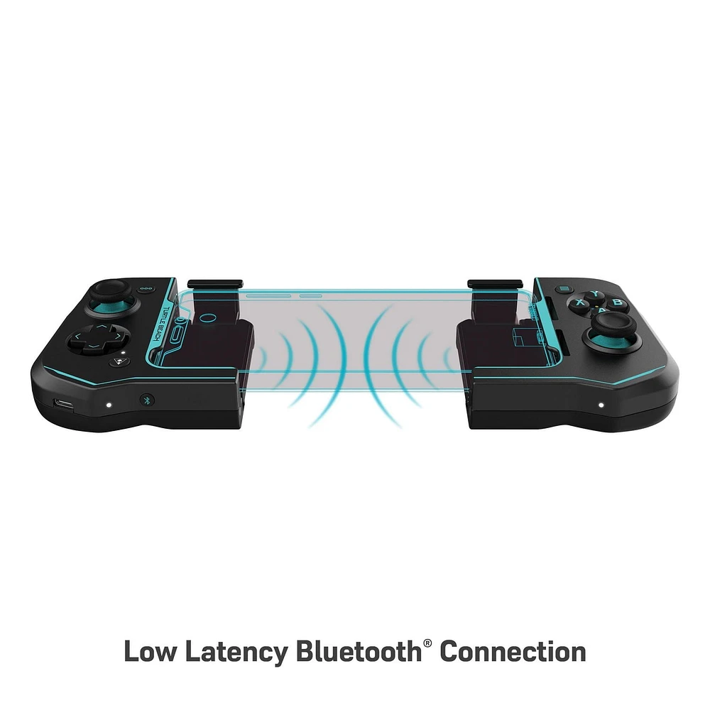 Turtle Beach® Atom – Noir/Cyan Mobile Game Controller Android 8.0+ Devices with Bluetooth® 4.2 or Later (FR)