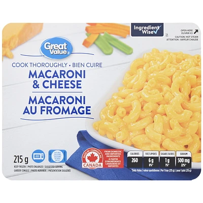 Macaroni au fromage Great Value 215 g