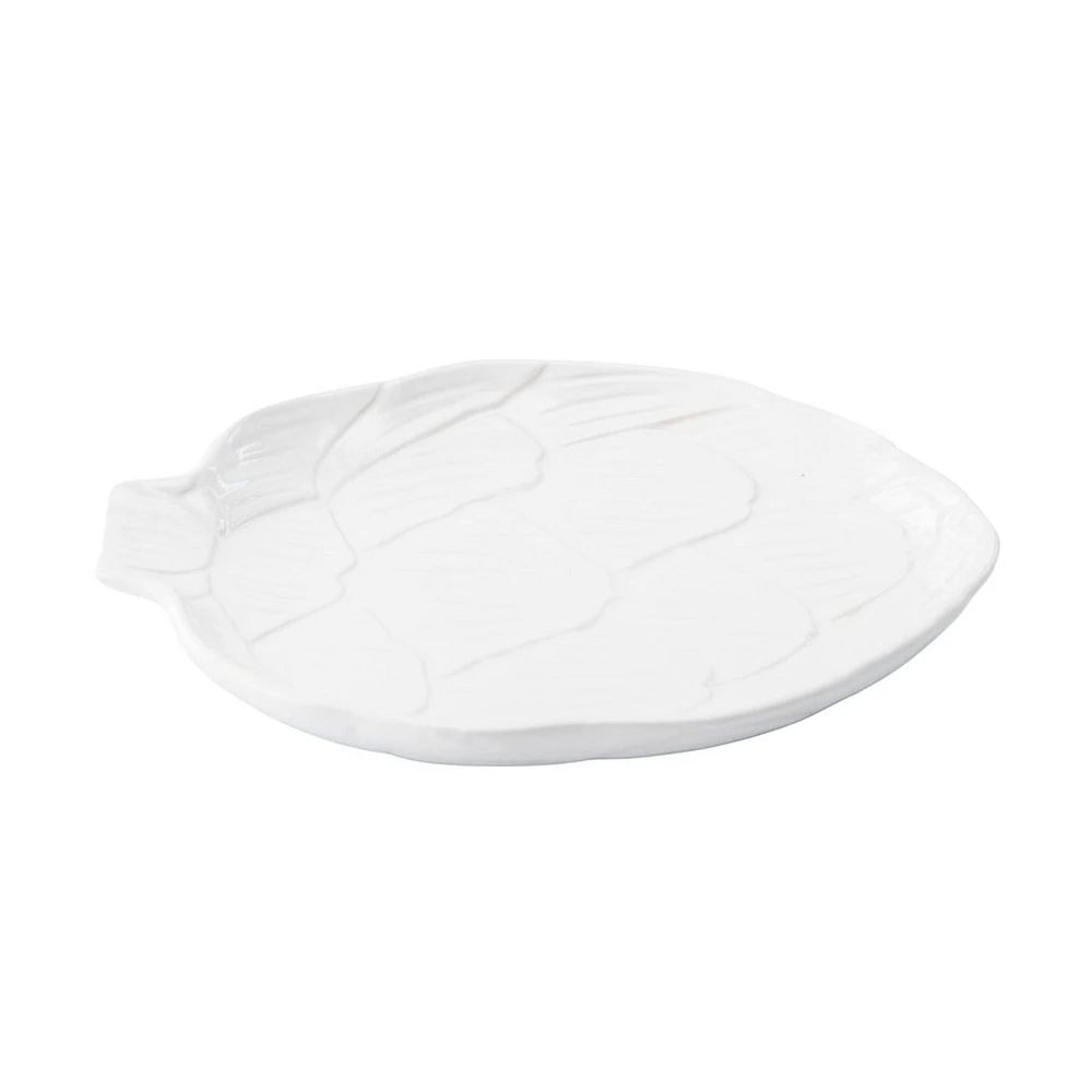 Hometrends Assiette en céramique figurative, 8,35 pouces x 7,09 pouces x 1,02 pouces, 1 pièce