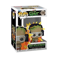 Funko Pop! Marvel: I Am Groot - Groot avec Detonator Bobblehead En Vinyle