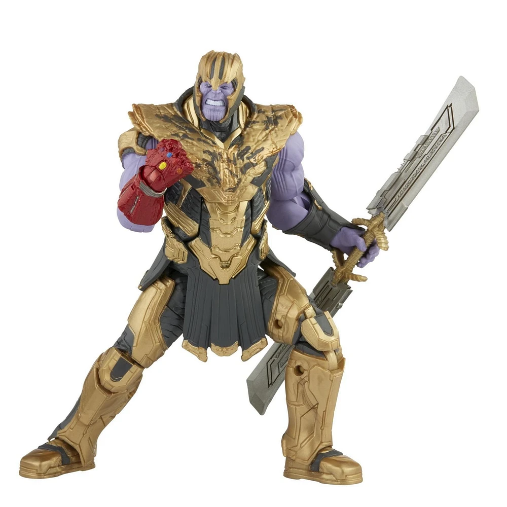 Hasbro Marvel Legends Series 6-inch Scale Action Figure 2-Pack Toy Iron Man Mark 85 vs. Thanos, Infinity Saga character, Premium Design, 2 Figures and 8 Accessories