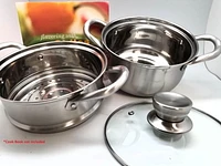 Sunwealth 20cm 2-tier Steamer in 304 Stainless Steel