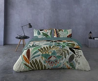 Gouchee Home Sorela Leaf Print Cotton Duvet Cover Set