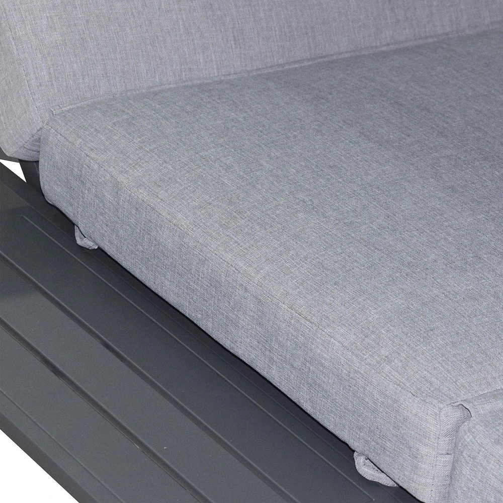 Deko Living Outdoor Gray Rectangular Patio Daybed 
