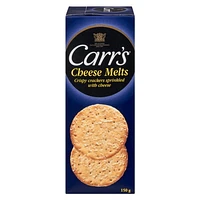 Carr's Cheese Melts, Carr's Cheese Melts. Crispy crackers sprinkled with cheese.