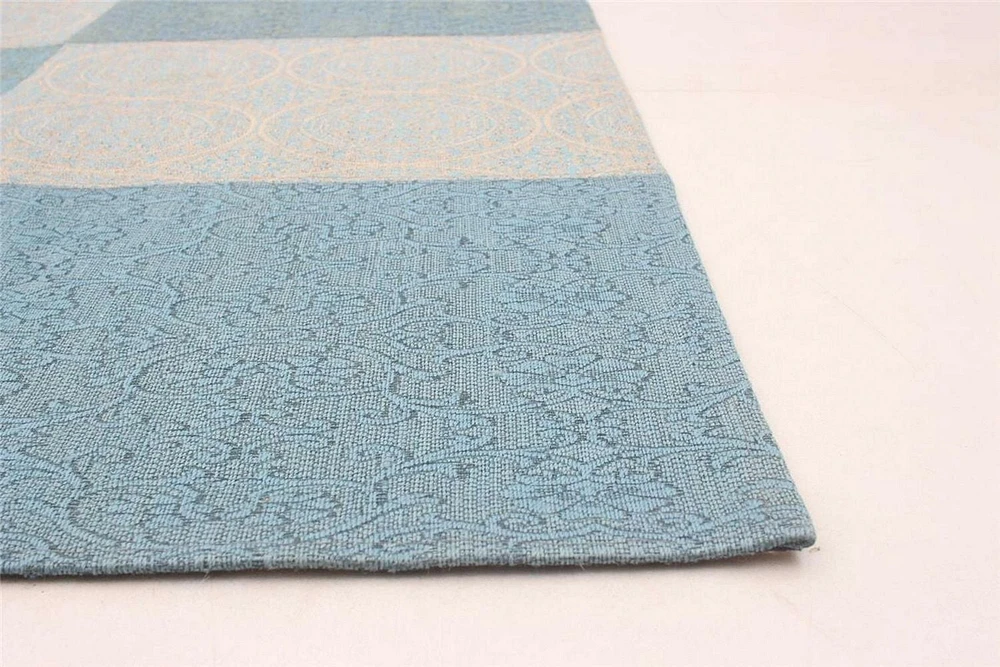ECARPETGALLERY 5'8" x 7'8" Contemporary Collage Handmade Area Rug for Living Room, Dining Room and Bedroom in Grey