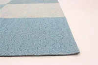 ECARPETGALLERY 5'8" x 7'8" Contemporary Collage Handmade Area Rug for Living Room, Dining Room and Bedroom in Grey