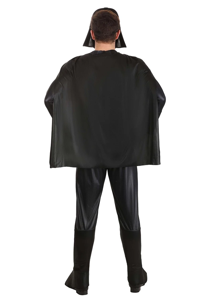 STAR WARS DARTH VADER QUALUX COSTUME (ADULT) - Qualux Jumpsuit with Detachable Cape and 3D Half Mask 