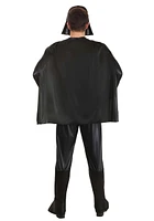 STAR WARS DARTH VADER QUALUX COSTUME (ADULT) - Qualux Jumpsuit with Detachable Cape and 3D Half Mask 