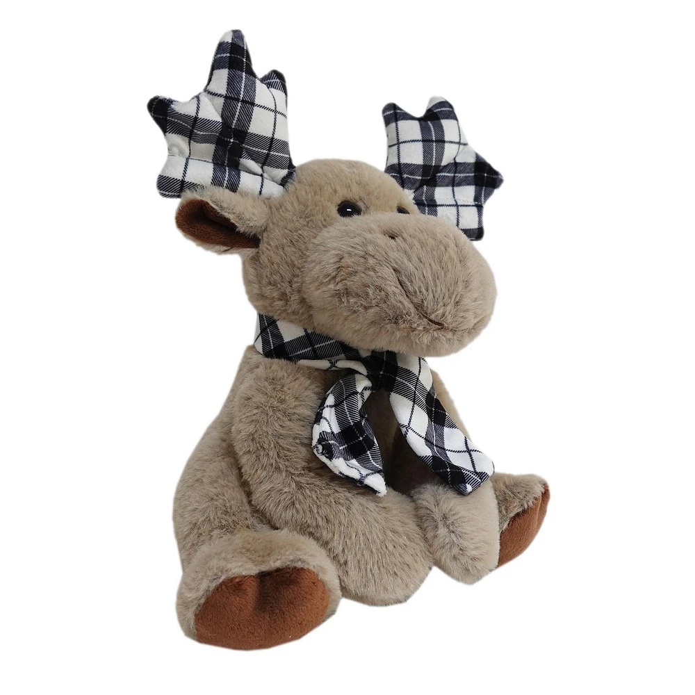 HOLIDAY TIME PLUSH DEER WITH SCARF, 9.5INCH