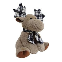 HOLIDAY TIME PLUSH DEER WITH SCARF, 9.5INCH