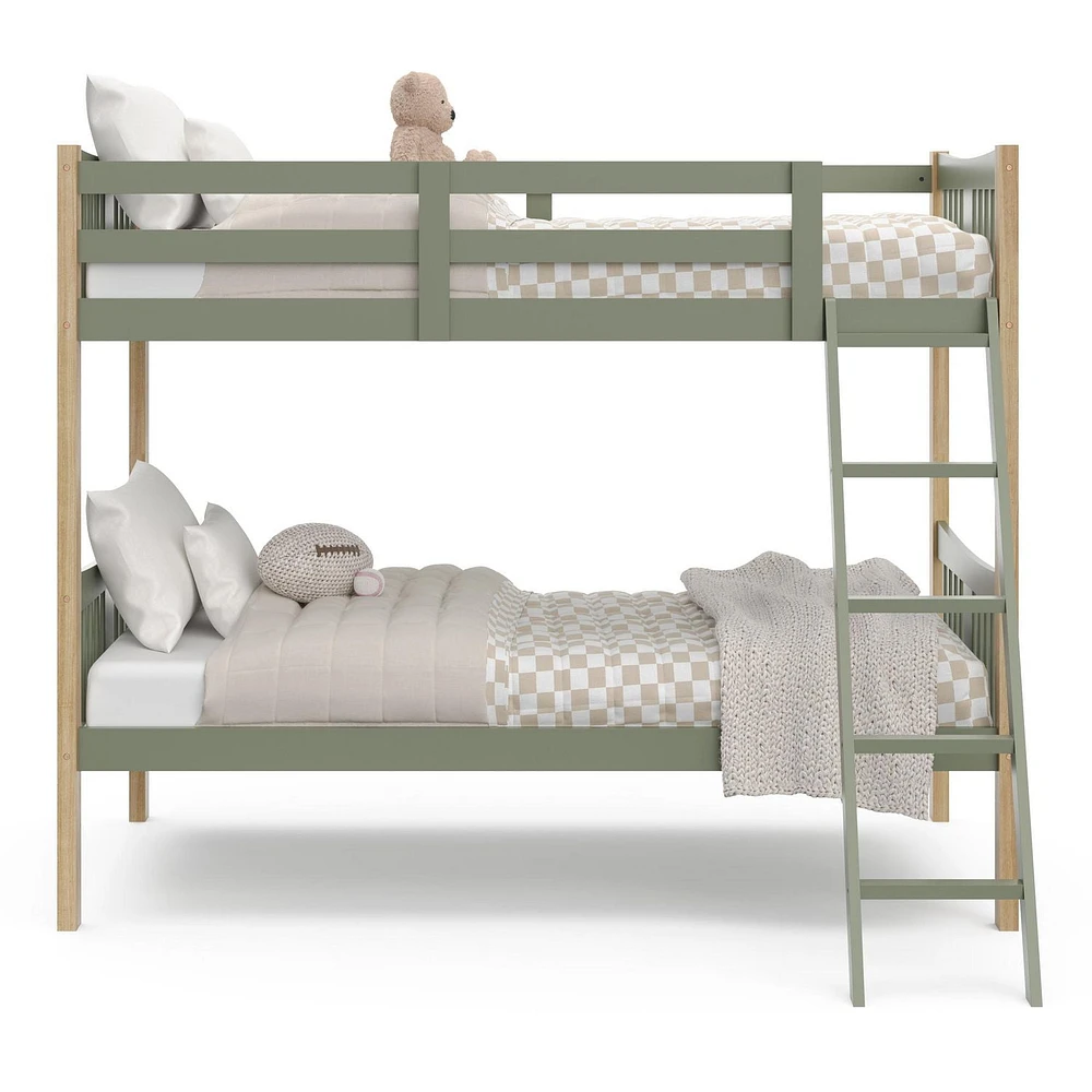 Storkcraft Caribou Solid Hardwood Twin Bunk Bed