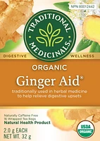 Traditional Medicinals Ginger Aid, 16 Wrapped Tea Bags