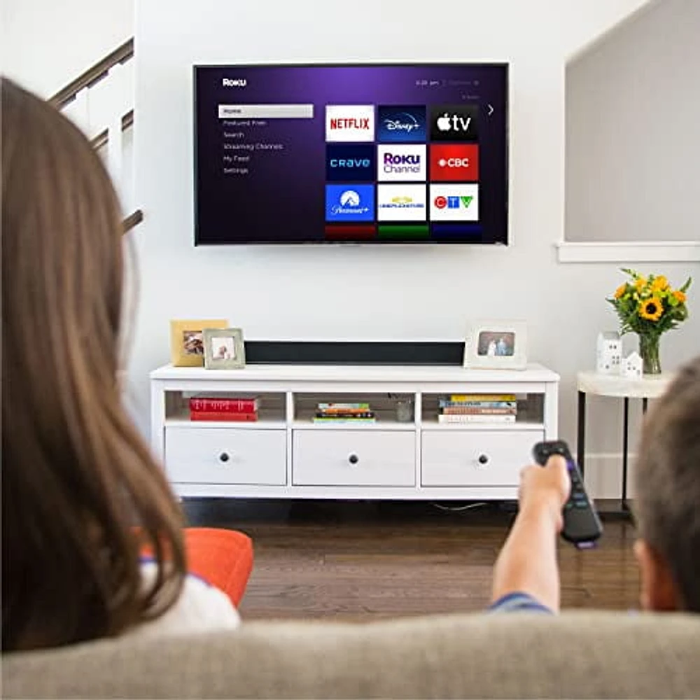 Télécommande vocale Roku (officielle) pour les lecteurs Roku, l'audio Roku et les Roku TV™ G-ROKU ROK-RCA1CA TELECOM