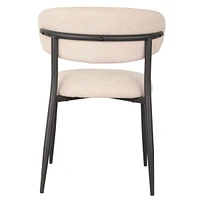 Chaise de salle à manger Tina, ensemble de 2, Beige