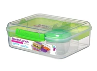Bento et contenant pour aliments de la collection Sistema To Go, 6,9 tasses, clair, couleurs assorties 1,65 l, Les couleurs varier.