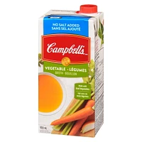 Campbell's No Salt Added Vegetable Broth, 900 mL