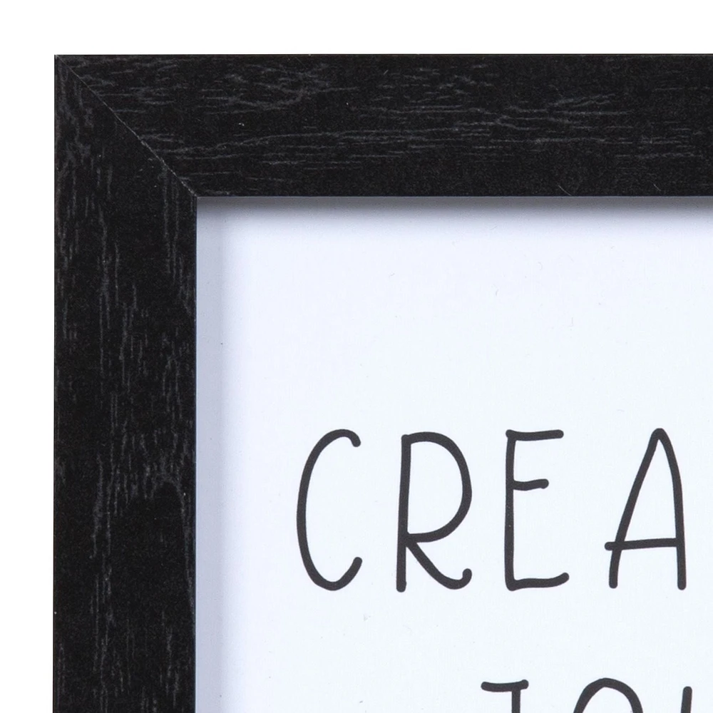 Create Joy 6x6 Framed Accent Art, 6in x 6in