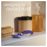 Rasoir Gillette Venus Doux Somptueux Twist pour femmes, manche de rasoir et de rechange