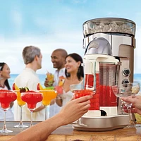 Machine à concoctions glacées Margaritaville Bali - Mélangeur de margaritas, daiquiris, coladas et smoothies, comprend un levier de distribution automatique et un canal de remixage automatique