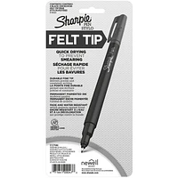 Stylos Sharpie, pointe feutre, pointe fine (0,4 mm), noir 4 unités