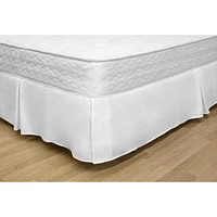 Safdie & Co. Jupe De Lit Microfibre Tissé Q Blanc