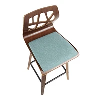 Tabouret de comptoir de comptoir moderne milieu-du-siècle Folia, de LumiSource