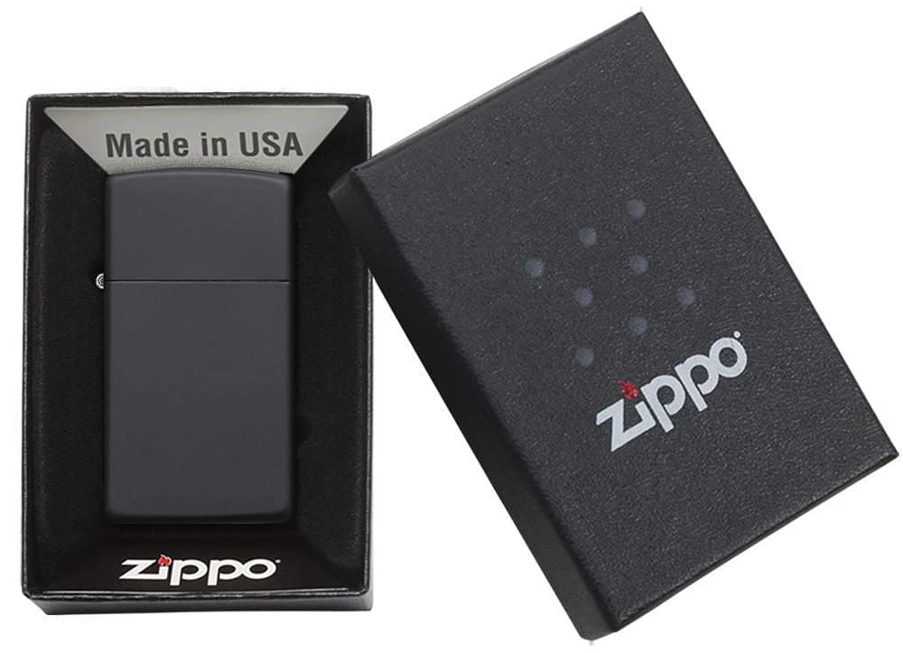 Zippo slim noir mat (1618)