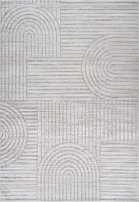 Rug Branch Astra Tapis d'intérieur moderne, gris, géométrique - Salon, Chambre