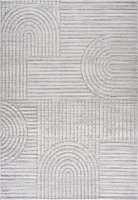 Rug Branch Astra Tapis d'intérieur moderne, gris, géométrique - Salon, Chambre