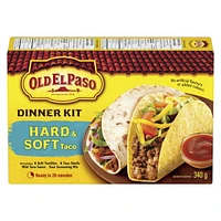Old El Paso Hard & Soft Taco Dinner Kit, 340 g, 340 g