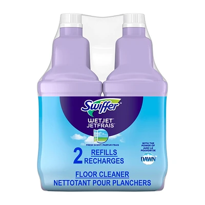 Swiffer WetJet with The Power of Dawn Floor Cleaner, Fresh Scent each, 2.5L