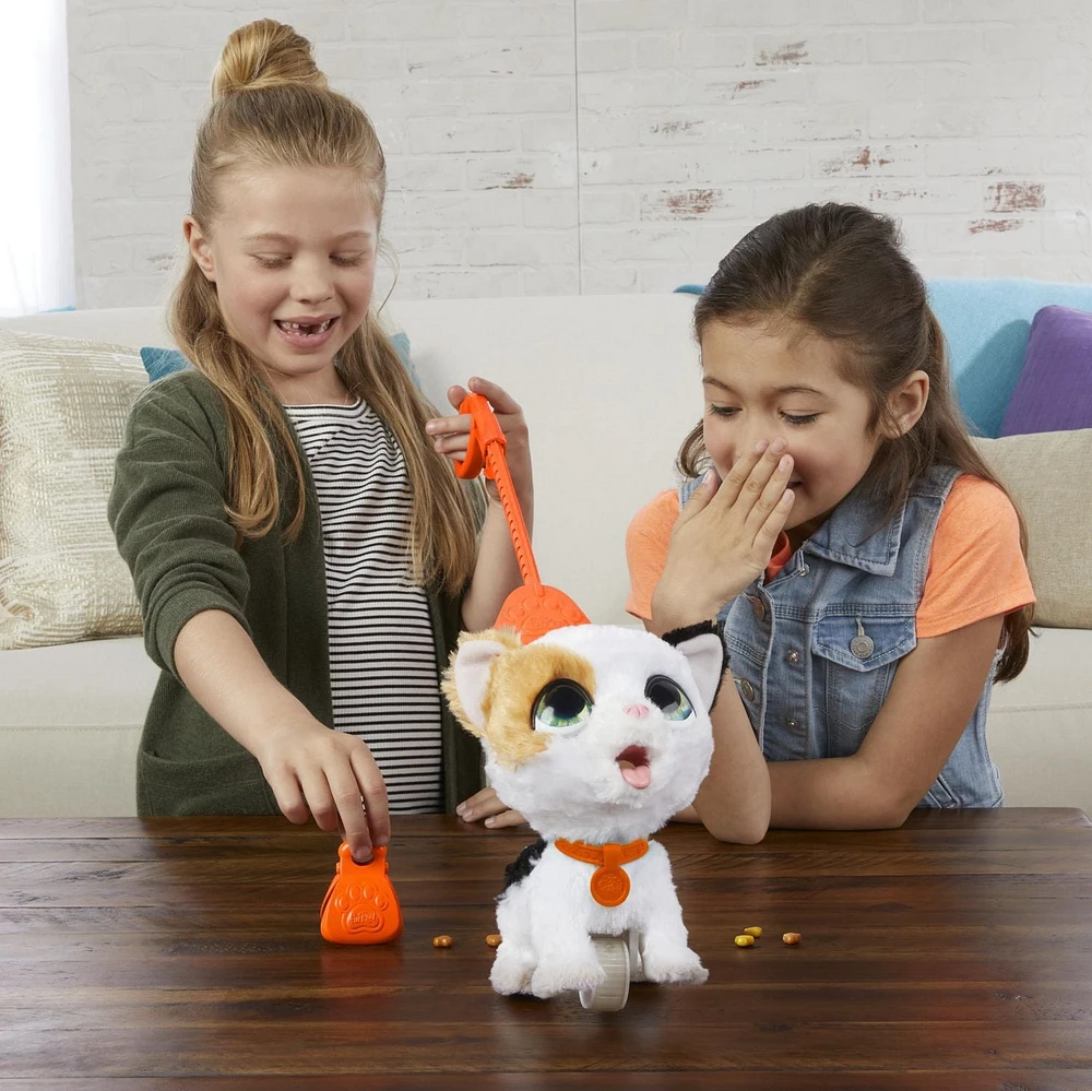 furReal Grands pas Poopalots, animal interactif, système de laisse à connexions, à partir de 4 ans