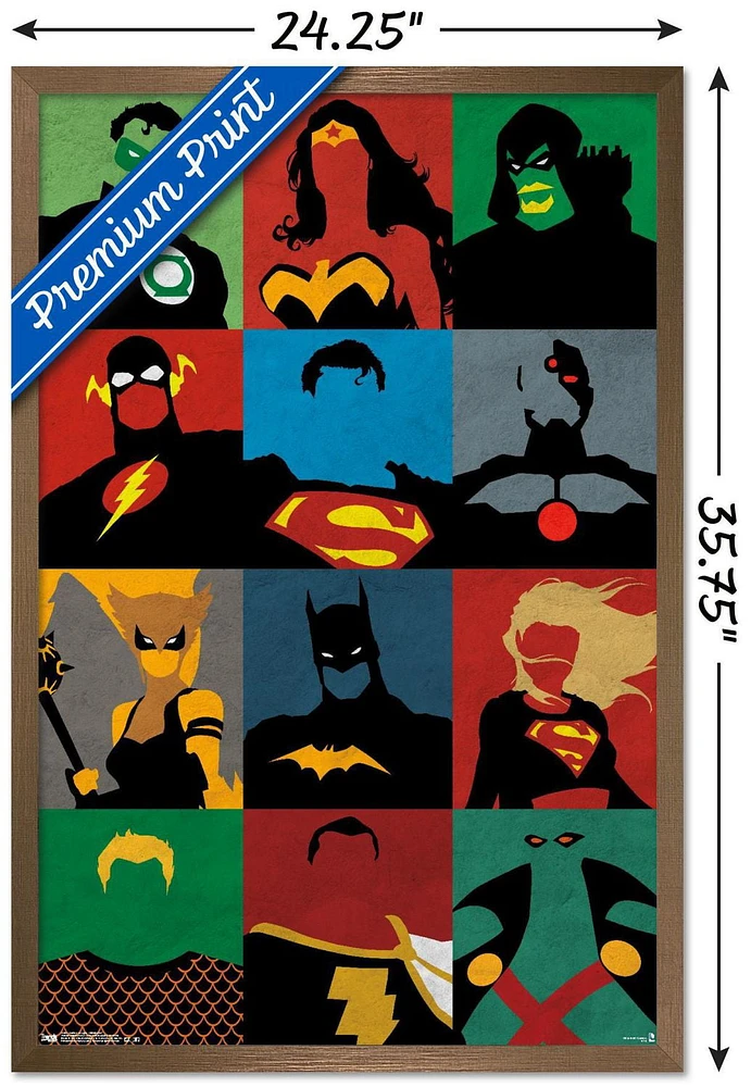 DC Comics - Justice League - Minimalist Wall Poster, 22.375" x 34"