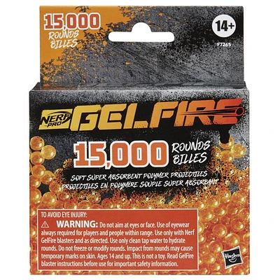Nerf Pro Gelfire Refill, 15000 Gelfire Rounds, Ages 14 and up