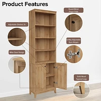 Prepac Yaletown White 23.75" W x 79.50" H x 12.25" Bookcase
