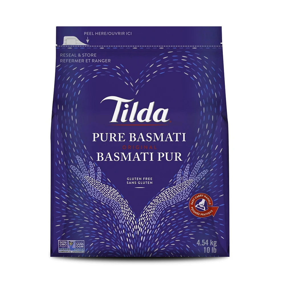 Tilda Pure Basmati Rice, 4.54 kg (10 lb)