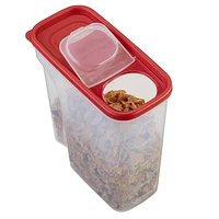 Rubbermaid Flip-Top Cereal and Food Storage Container, 4.2 Liter, Red