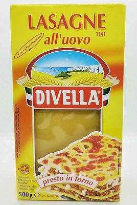 Divella Oven-ready Egg Lasagna Sheets Italian Pasta, 500 g