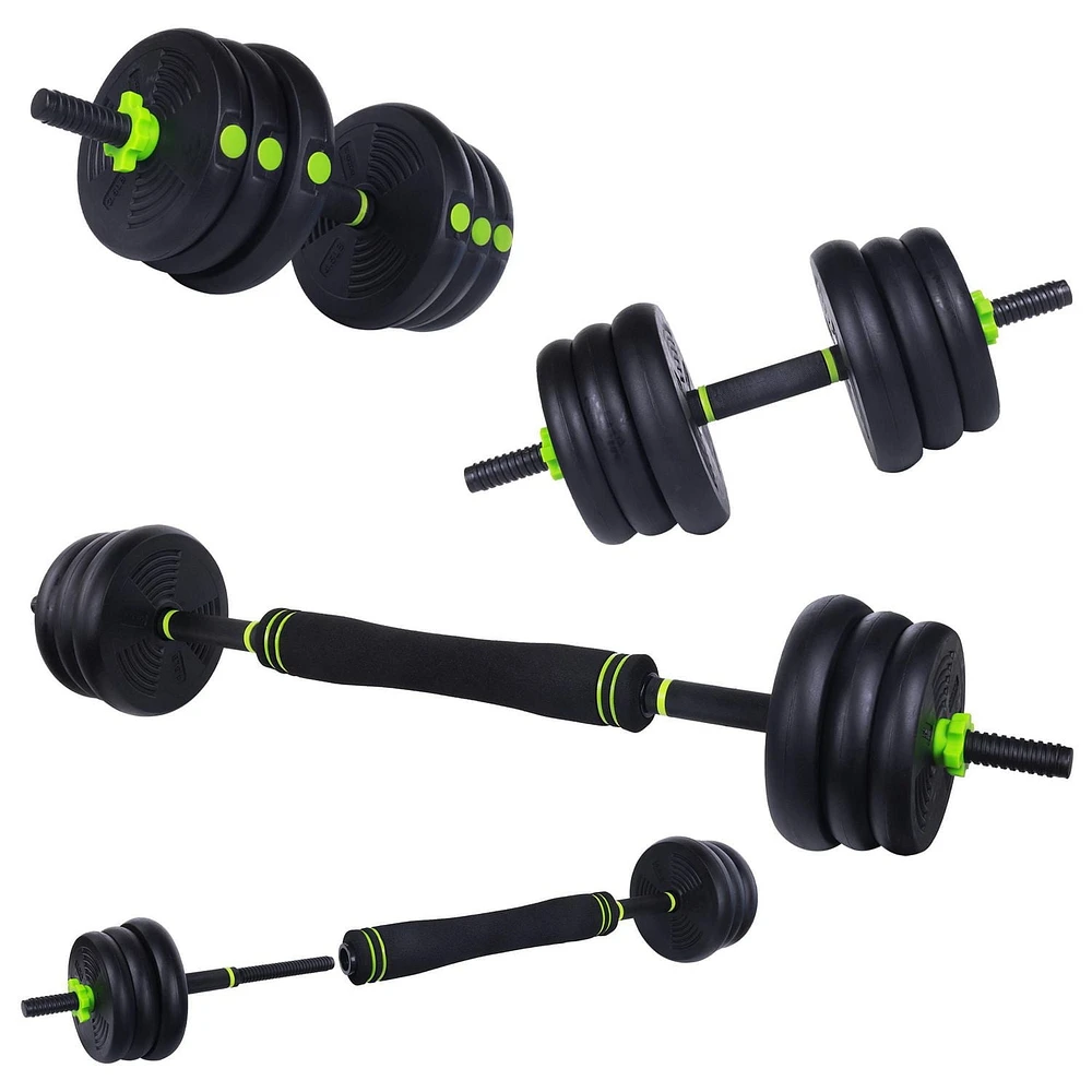 Ensemble de poids multi-usage 50 lb GoZone – Vert/noir En matériaux durables