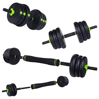Ensemble de poids multi-usage 50 lb GoZone – Vert/noir En matériaux durables