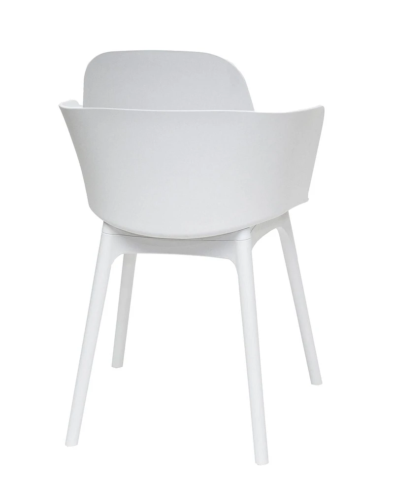 Dura Granada Set of 4 White Chairs