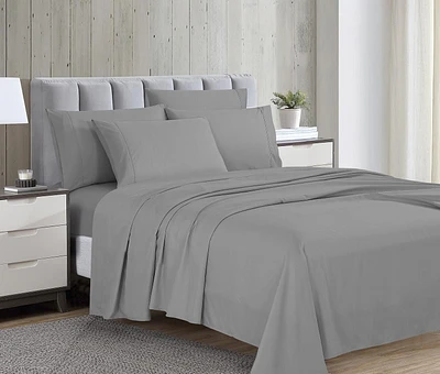 Grey Label 1800 Series Microfiber Sheet Set with Bonus Pillowcases