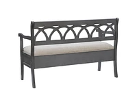 Harland Storage Bench, Grey