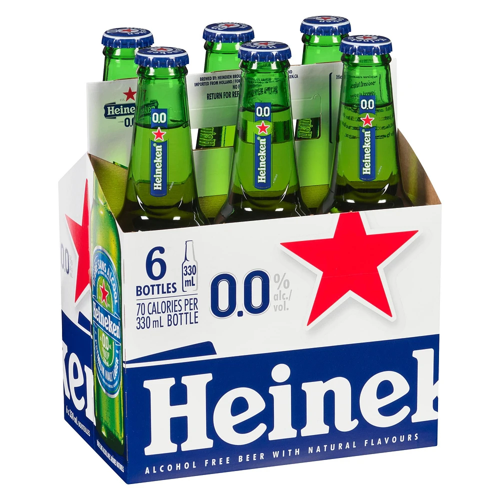 Heineken 0.0 Bottles, Heineken 0.0 Btl 330ml NonAlc